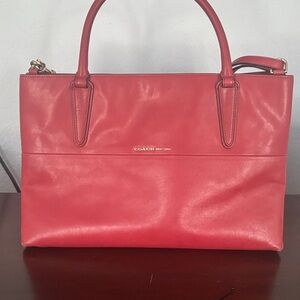 Coach off red satchel